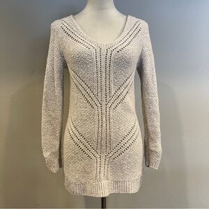 Maurice’s Cream Knit long sleeve‎ long Sweater